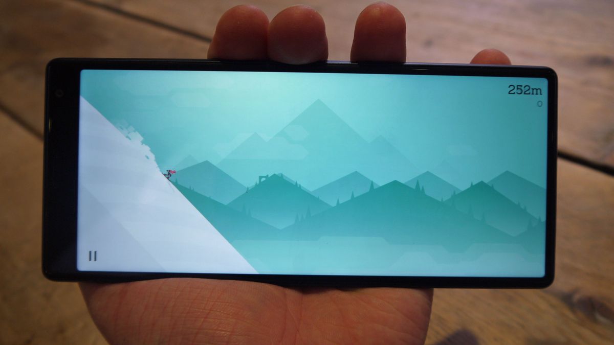Alto's Adventure looks beautiful, taking up the whole screen. Image credit: TechRadar