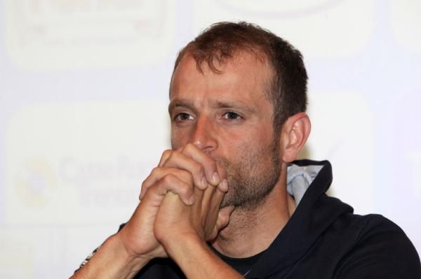 Michele Scarponi (Lampre-ISD) looking pensive ahead of the Giro del Trantino