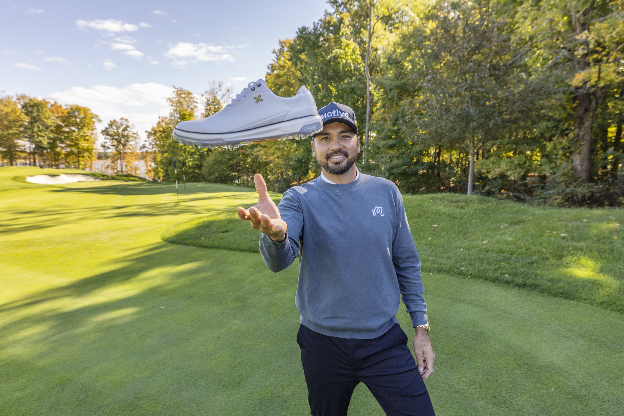 Jason Day and the PAYNTR Eighty Seven SC golf shoe