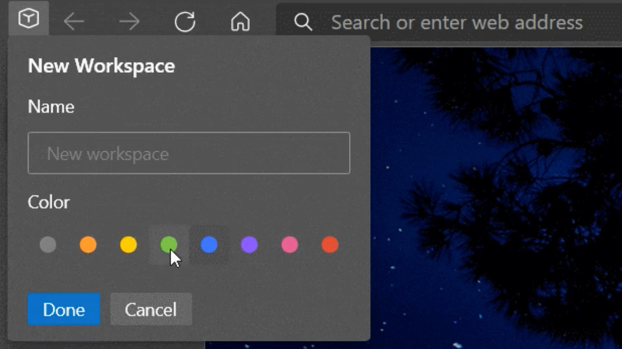 Microsoft Edge Workspaces