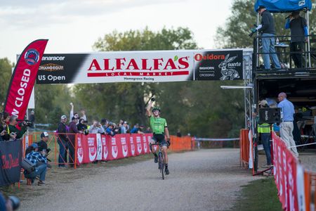 Gage Hecht wins the opening day at the US Open of Cyclocross