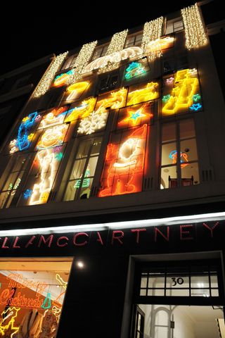 The Stella McCartney Store Front At The Christmas Lights Ceremony