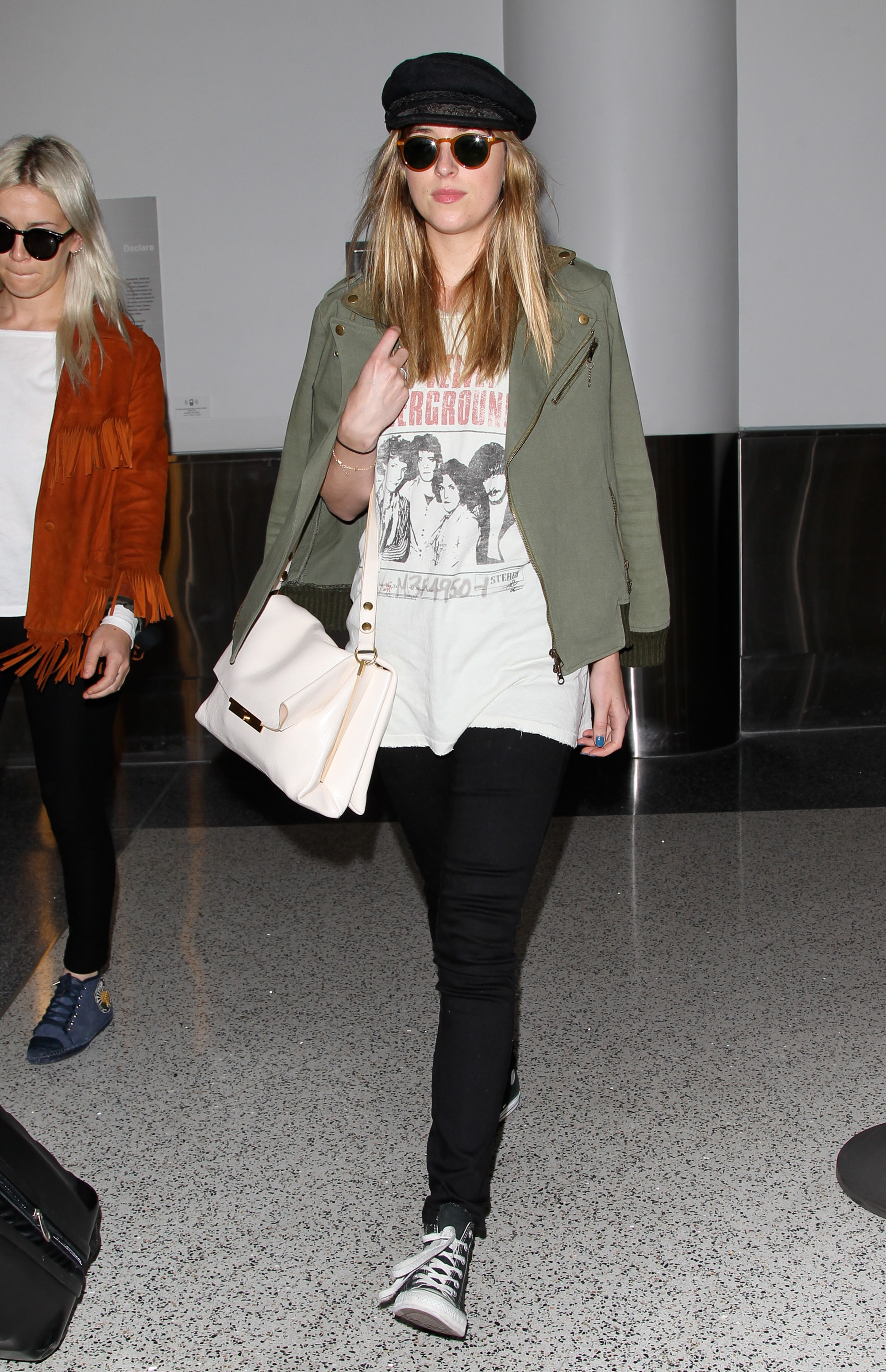 Dakota Johnson is seen at LAX on June 17, 2014 in Los Angeles, California. (Photo by Bauer-Griffin/GC Images)