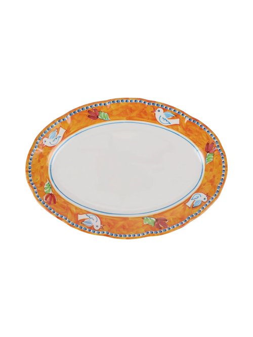 Melamine Campagna Uccello Oval Platter