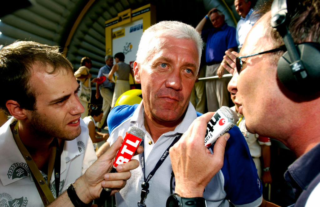 Cycling  Tour De France Stage 7 Lefevere Patrick Team Equipe Ploeg QuickStep Davitamon Lyon   MorzineAvoriaz   Ronde Van Frankrijk 2003   100 Ans Jaar Year  Etape Rit    Photo by Tim De WaeleGetty Images