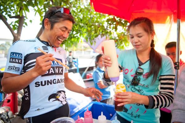 Miyazawa Takashi (Saxo bank) loves shaved ice