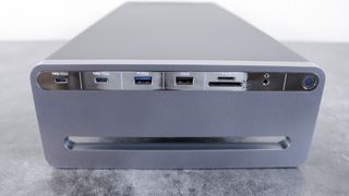 The left side ports on the Anker 675 USB-C Docking Station