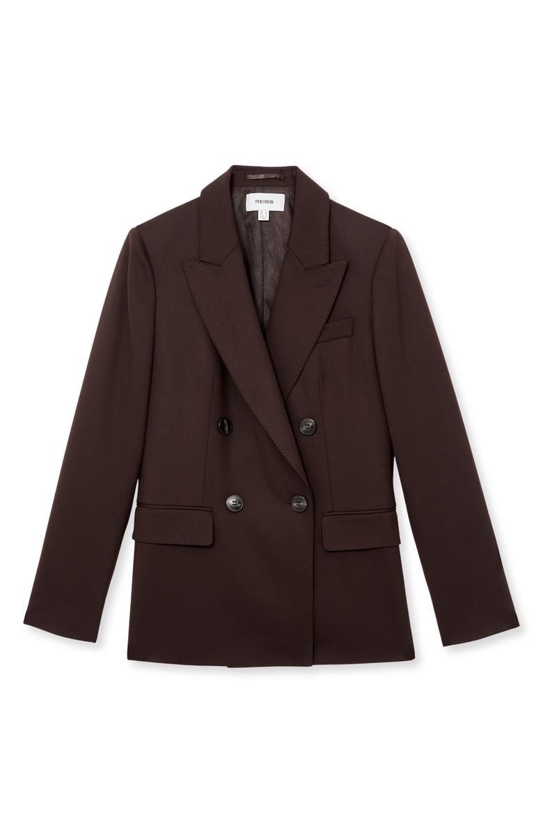 Solene Wool Blend Double Breasted Blazer