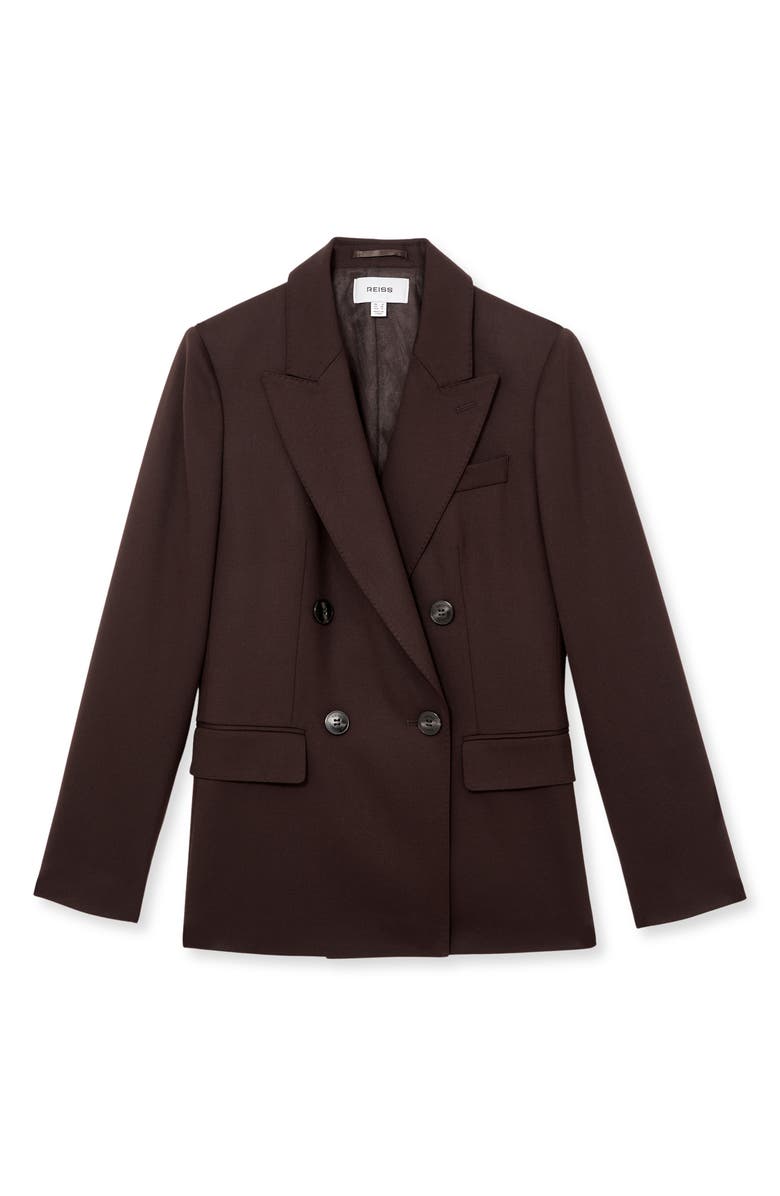 Solene Wool Blend Double Breasted Blazer