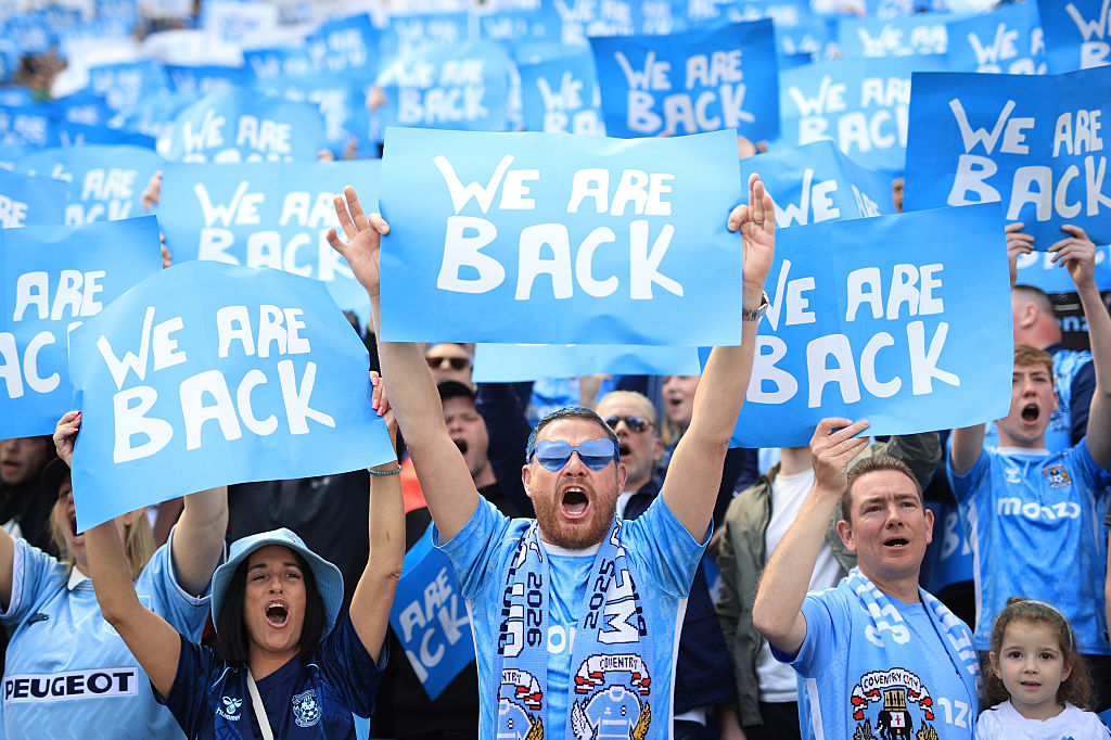 Coventry made their fans suffer for over 20 years before their Premier League return