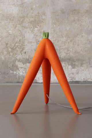 Carrot light, part of Bitossi OMG GMO fruit furniture by Robert Stadler