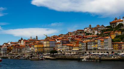 Town on the coast of Portugal 