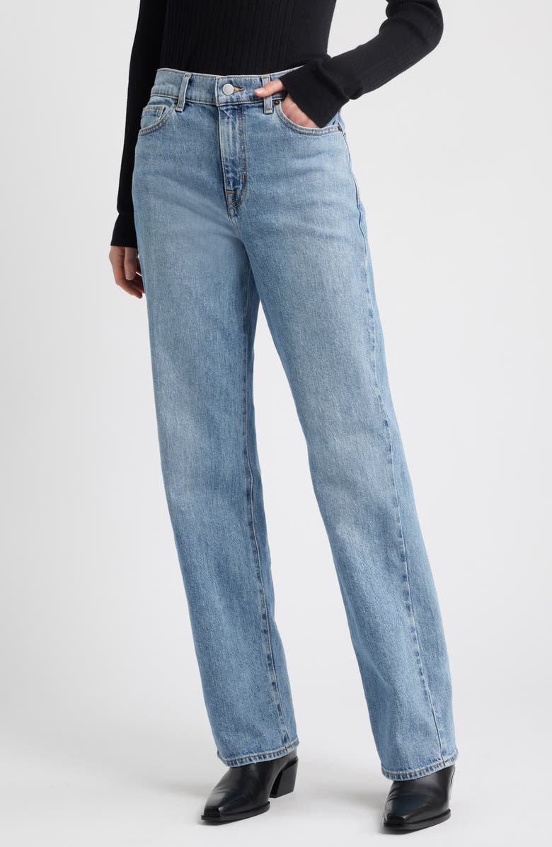 High Waist Straight Leg Jeans