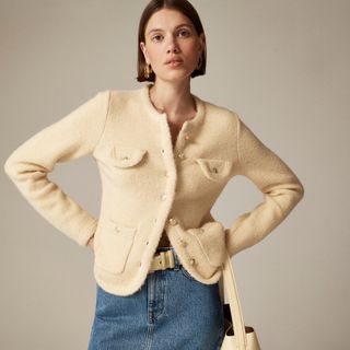 J.Crew, Textured Sweater Lady Jacket