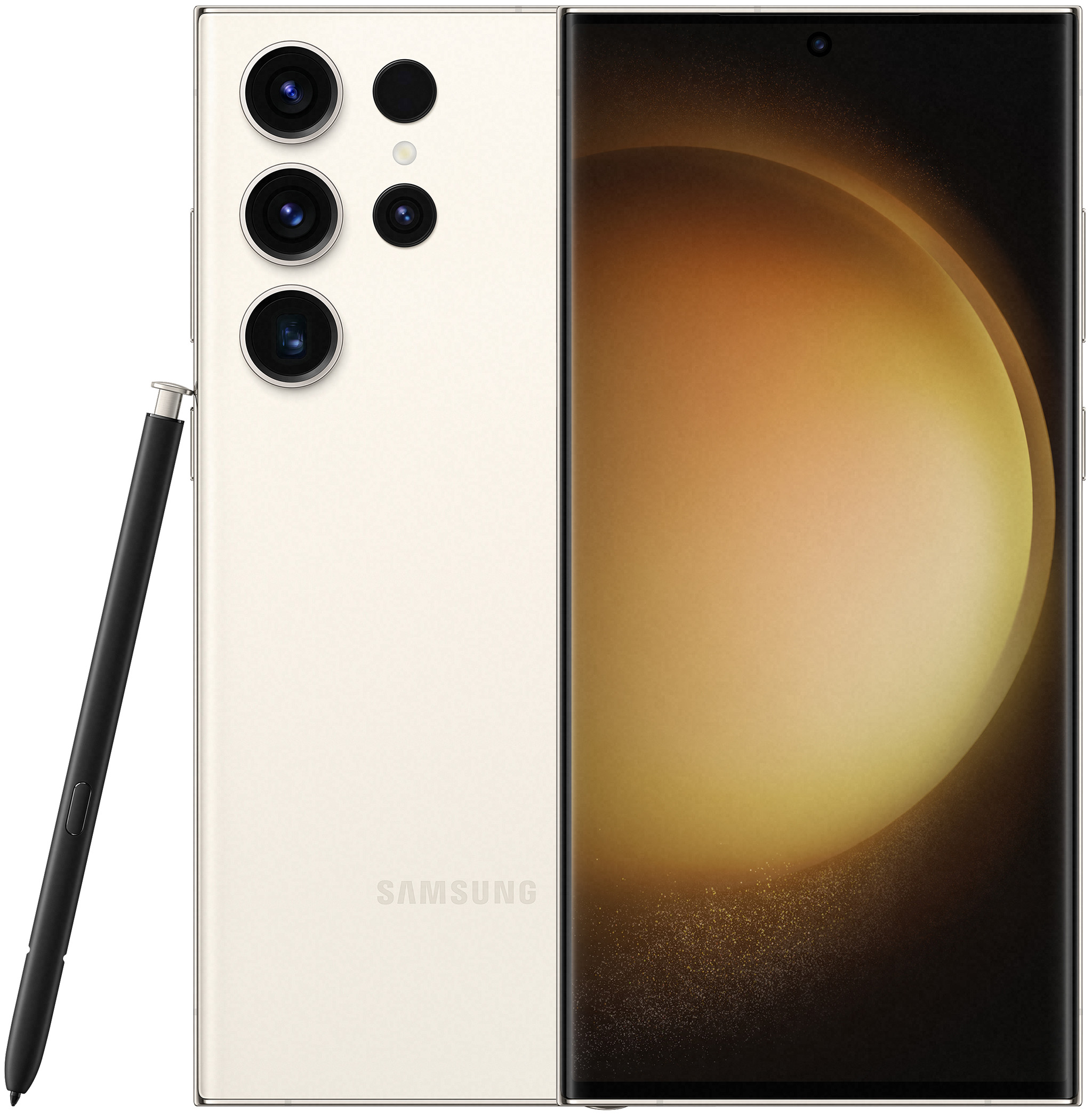 Oficialūs „Samsung Galaxy S23 Ultra“ gaminiai pateikiami balta spalva