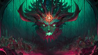 The horned head of an evil overlord