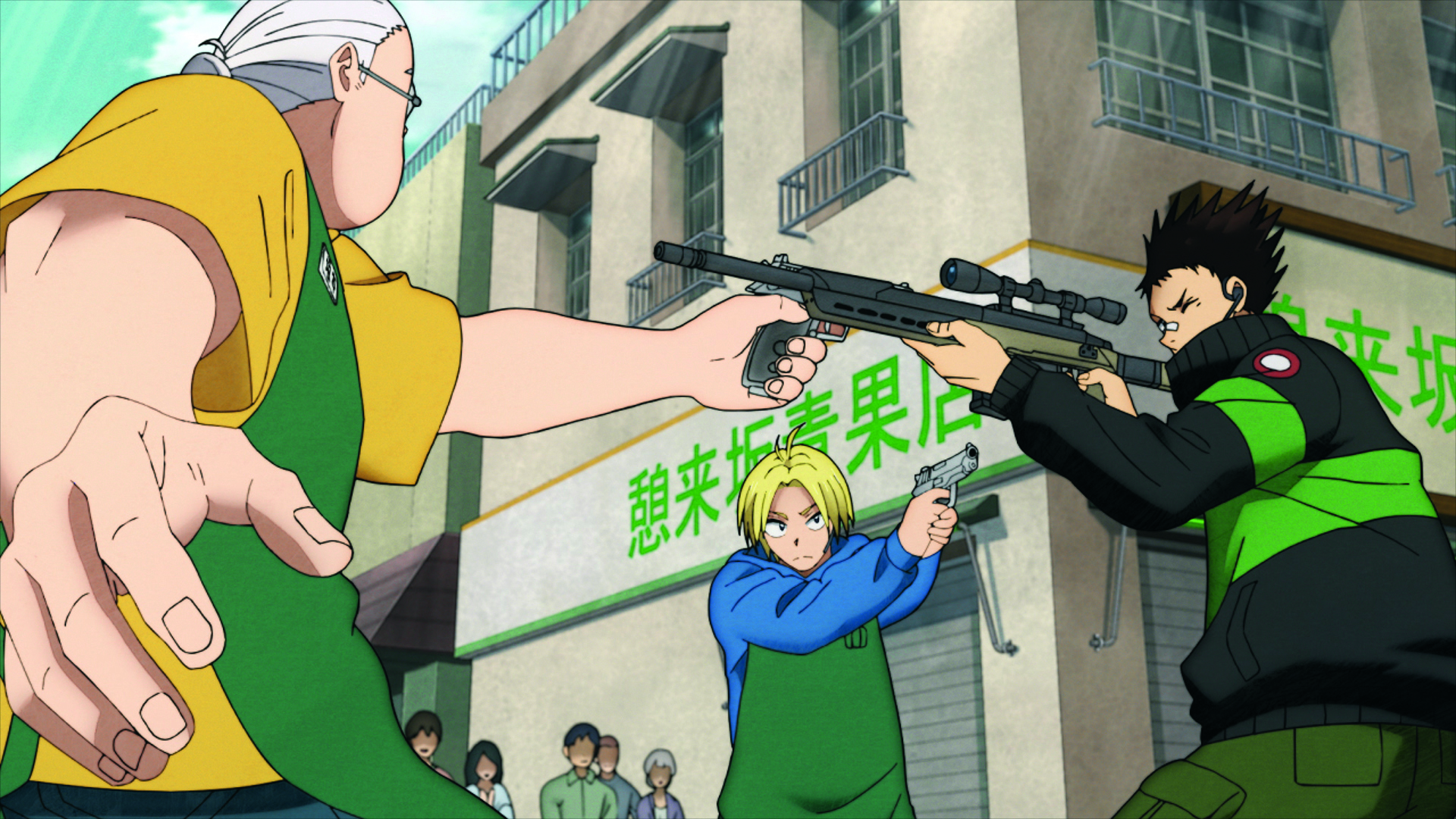 Art from the Netflix anime Sakamoto Days