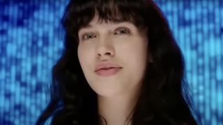 Jessica Brown Findlay singing "Anyone Who Knows What Love Is Will Understand" on Black Mirror