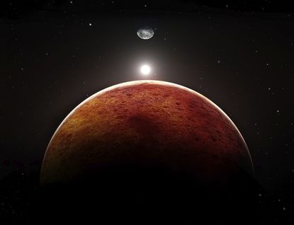 An illustration of planet Mars