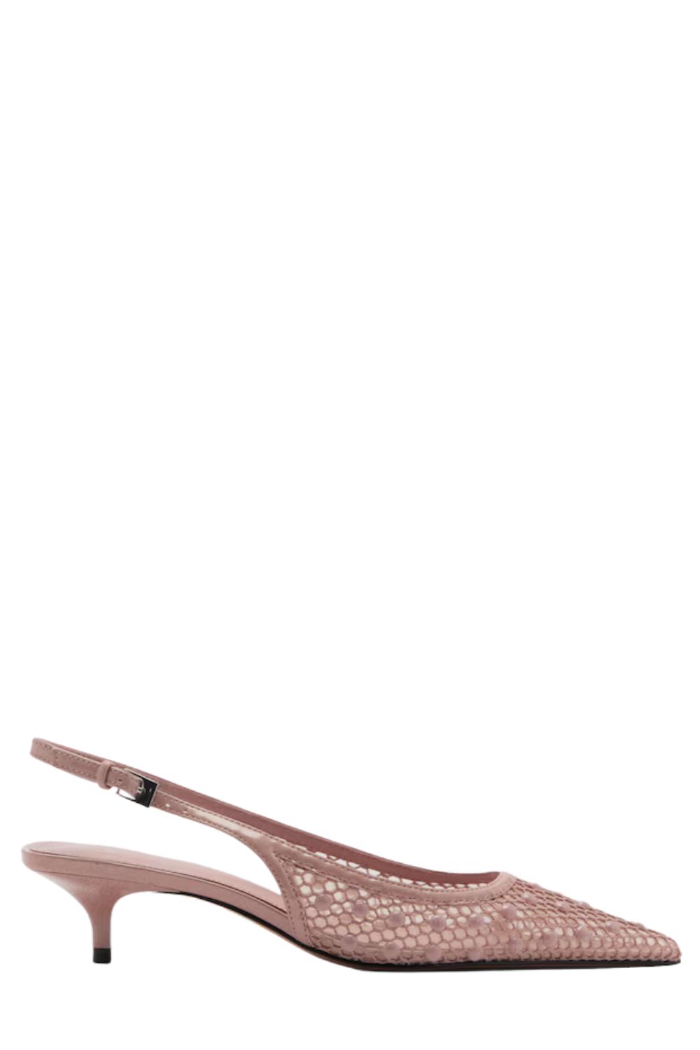 Mango Mesh Heeled Shoes
