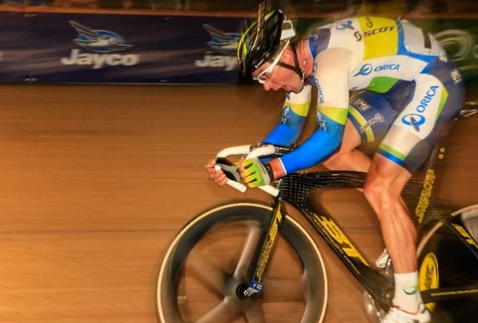 Leigh Howard (GreenEdge) puts the hammer down