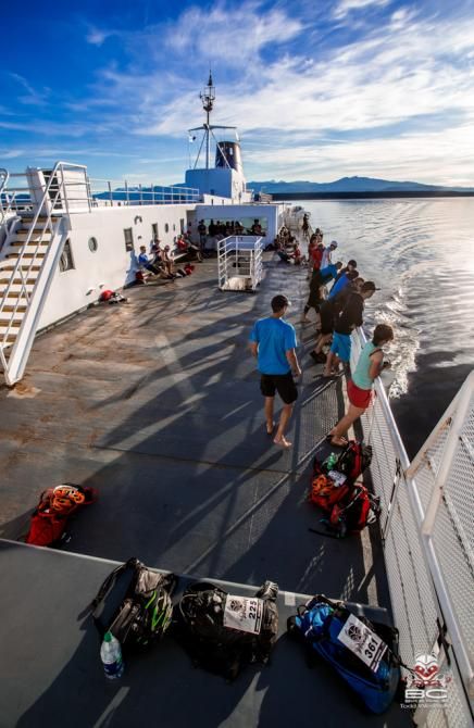 Ferries provide a moment to rest and recover.