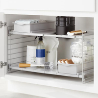 Expandable under-sink organizer | $43.99 at The Container Store