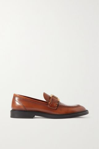 Marcie Embellished Leather Loafers