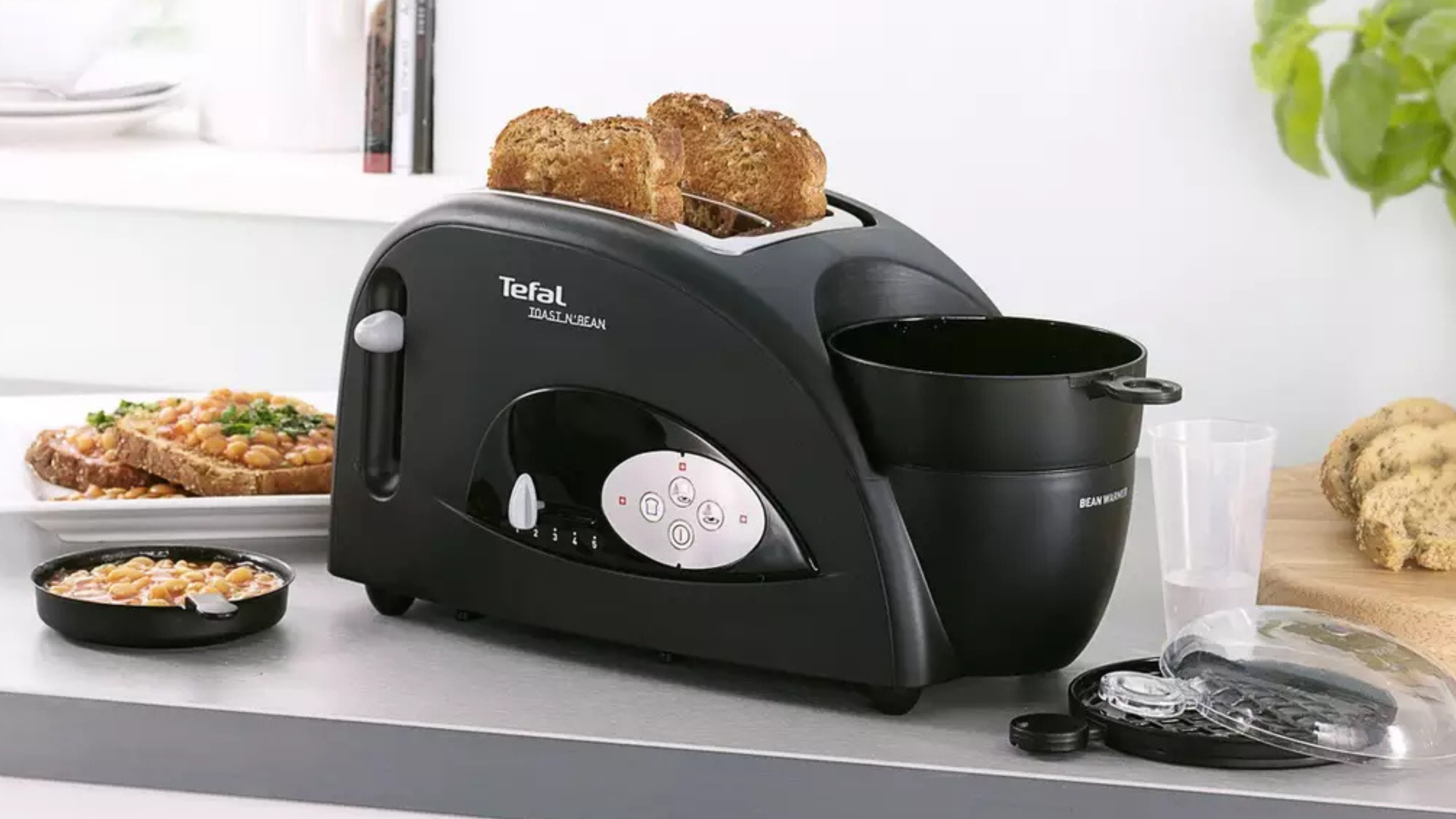 Tefal TT552842 Toast 'n' Egg 'n' Beans 2 Slice Toaster