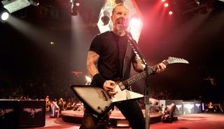 James Hetfield performs with Metallica at Madison Square Garden on November 14, 2009 in New York City