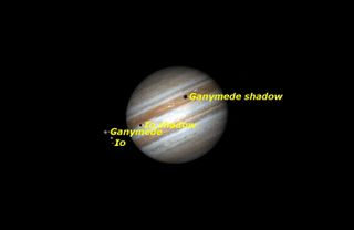 Double Shadow Transit on Jupiter, October 18, 2015