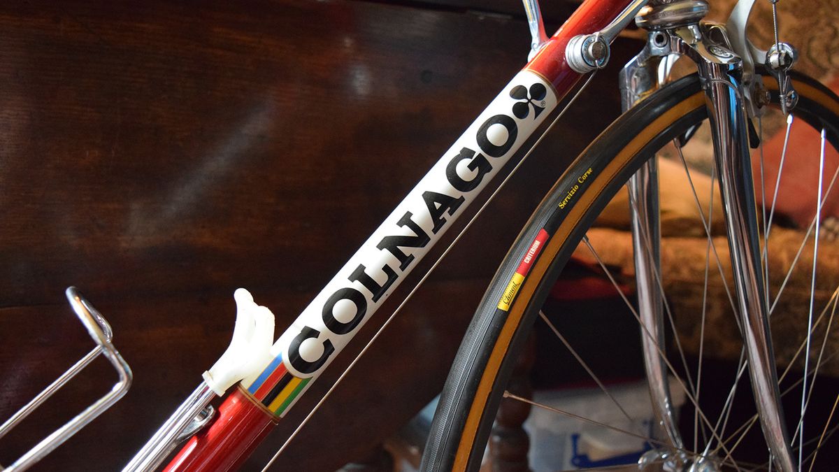 A classic paint design on the Colnago Mexico