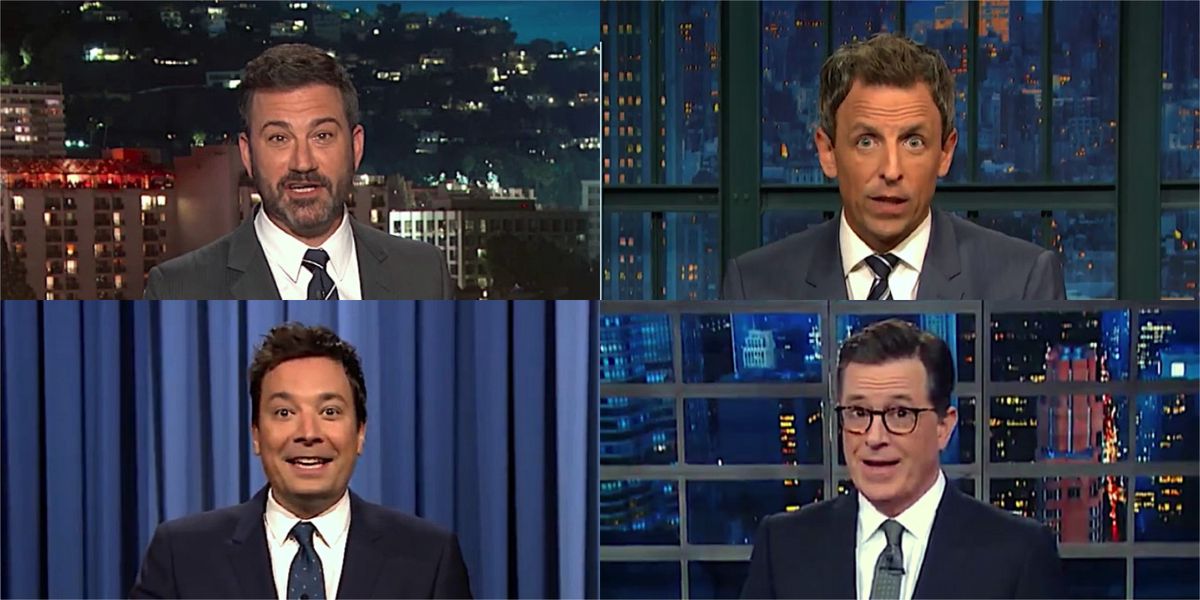 America's late-night hosts can't get past Trump's revealing ...