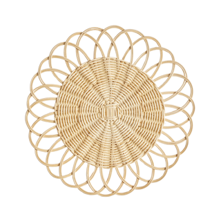 round woven charger plate