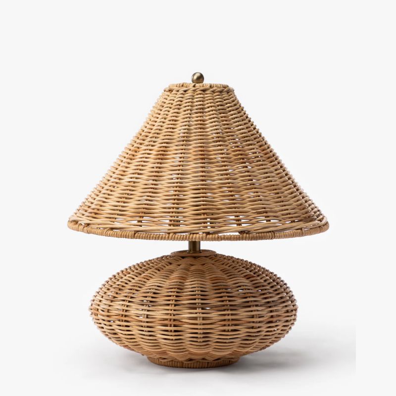 wicker table lamp