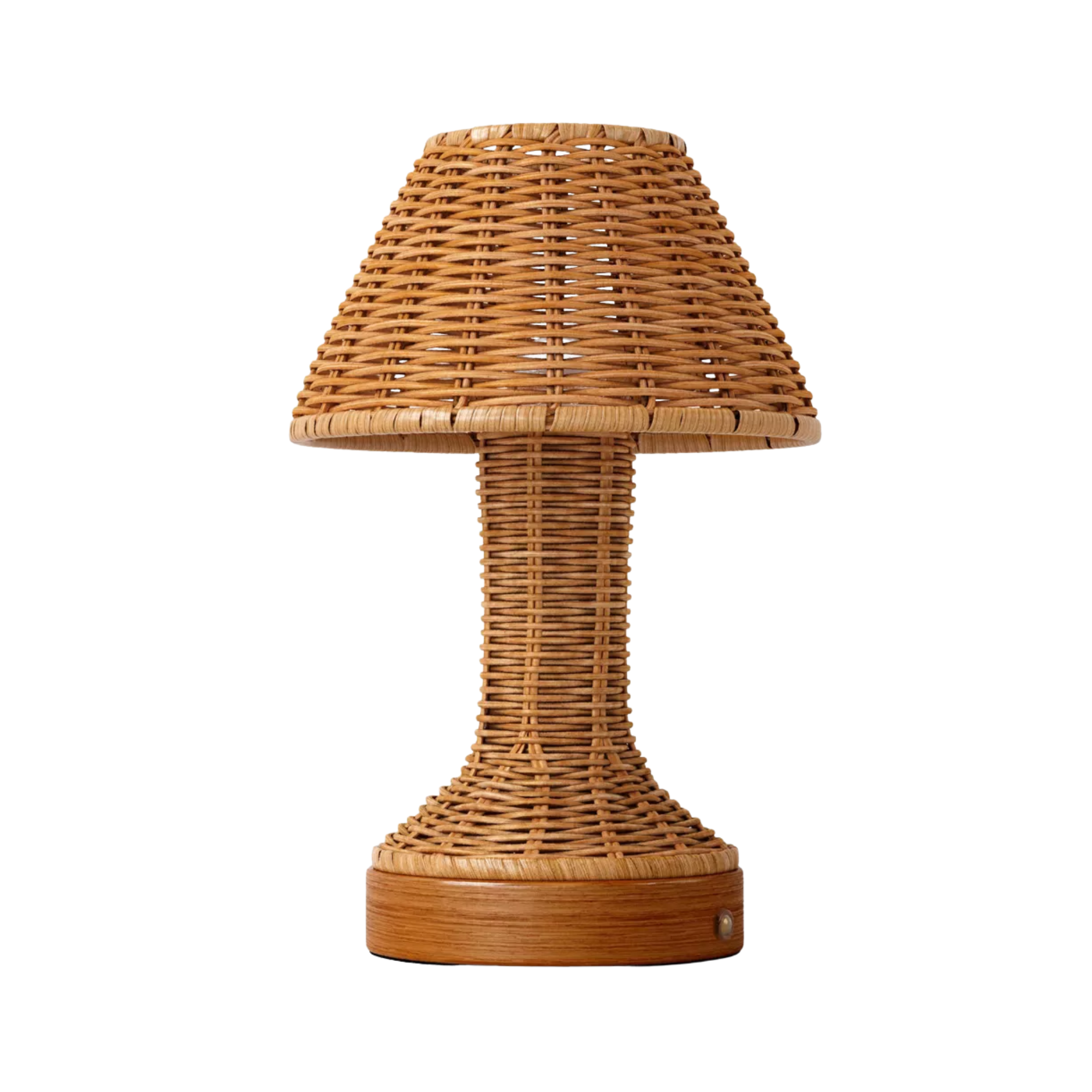 a woven portable lamp