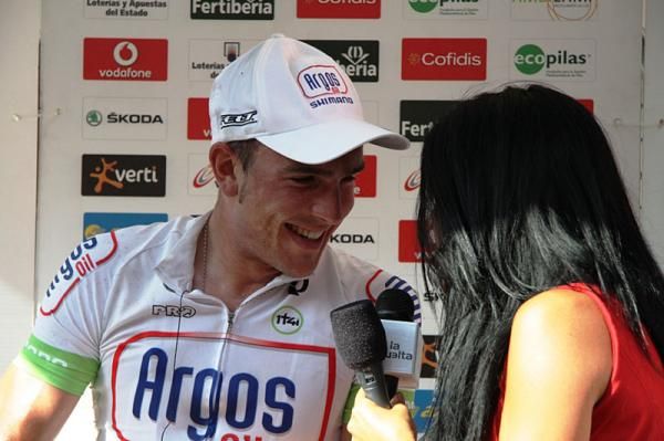 John Degenkolb (Argos-Shimano) is interviewed post-stage