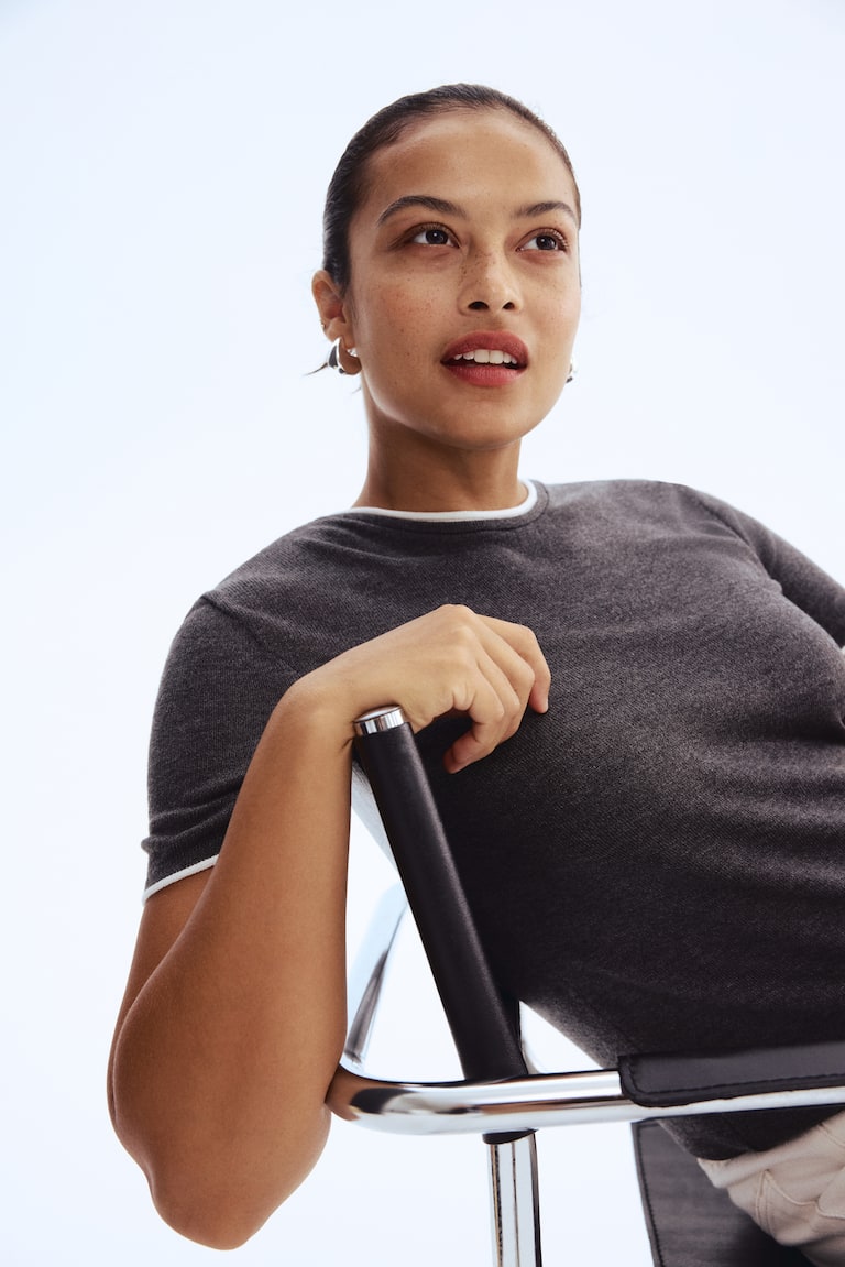 Fine-Knit Top
