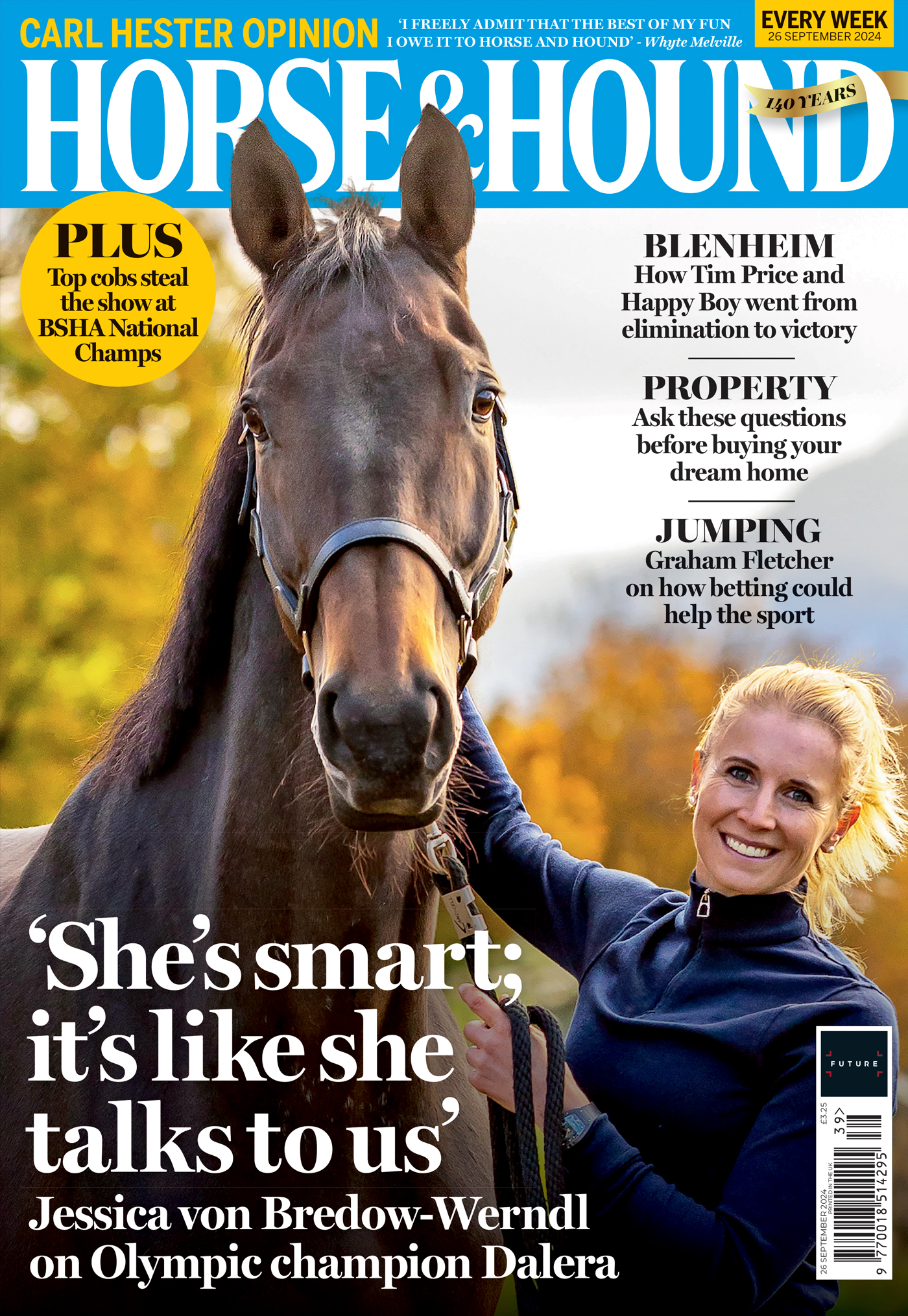 Olympic champions Jessica von Bredow-Werndl and TSF Dalera BB pictured at home.