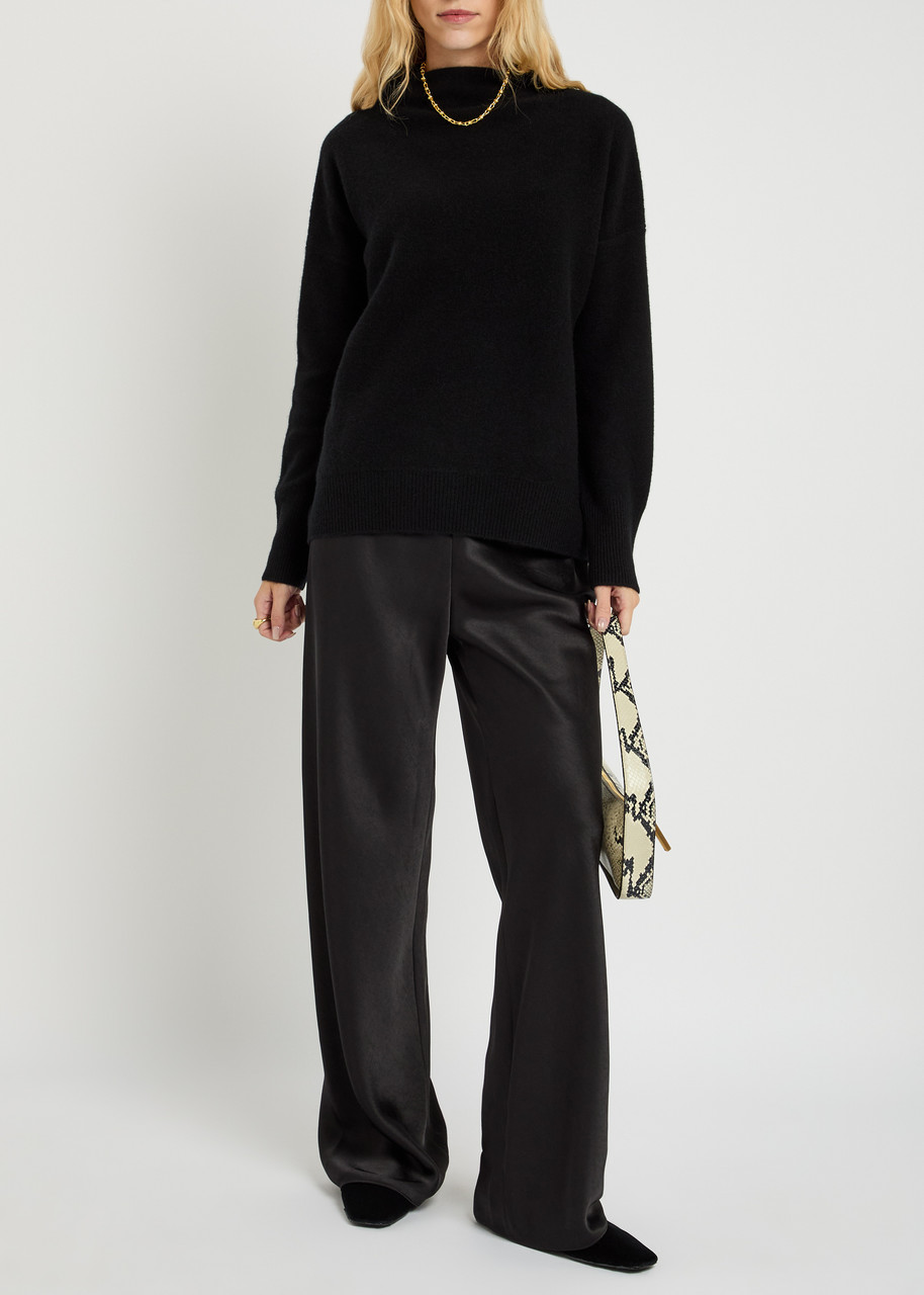 Fluid Satin Bias Trousers