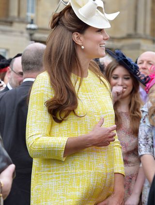 Kate Middleton pregnant yellow dress, May 23rd 2013