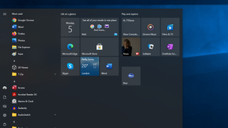 Windows 10 Start Menu screenshot
