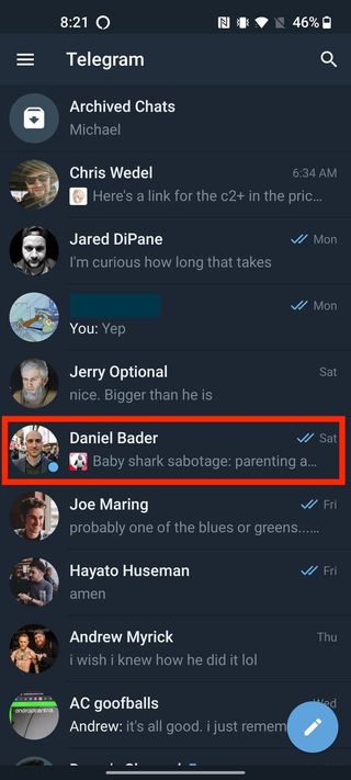 How To Archive Conversations Telegram 1