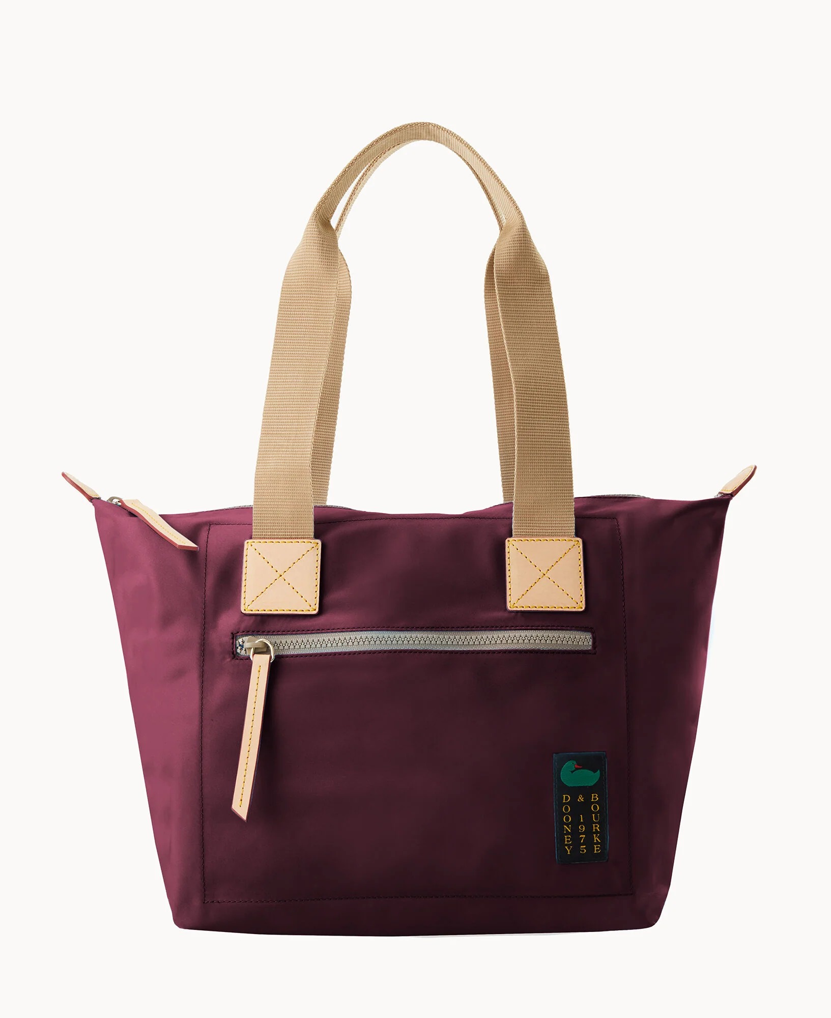 Dooney &amp;amp; Bourke, Nylon Front Zip Tote, Gold