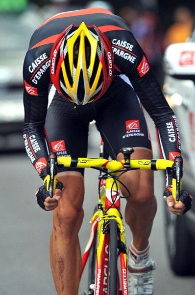 Valverde rode without aero bars but still posted nearly the same time as Contador.