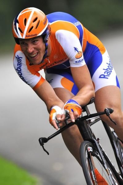 Maarten Tjallingii (Rabobank) placed third in the Eneco Tour's concluding time trial.
