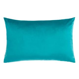 teal rectangular cushion