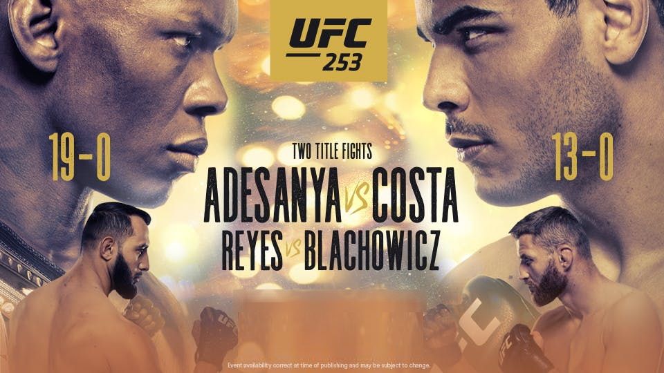 How to watch UFC 253: live stream Adesanya vs Costa online tonight