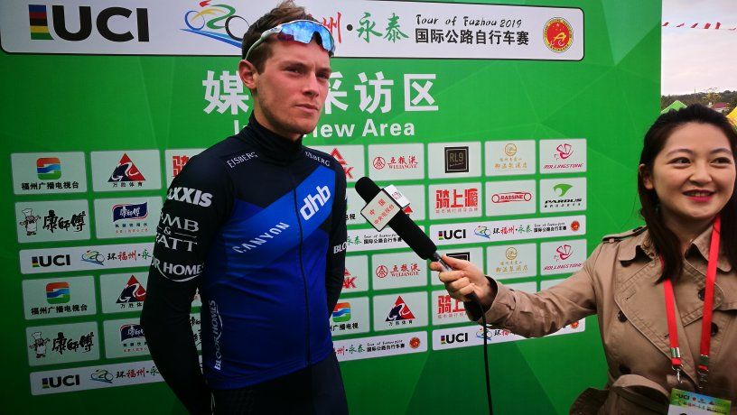 Rory Townsend in the post-stage interview