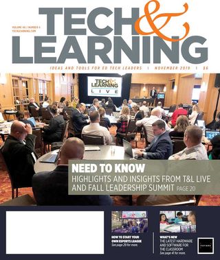Tech&Learning's Magazine cover for November 2019
